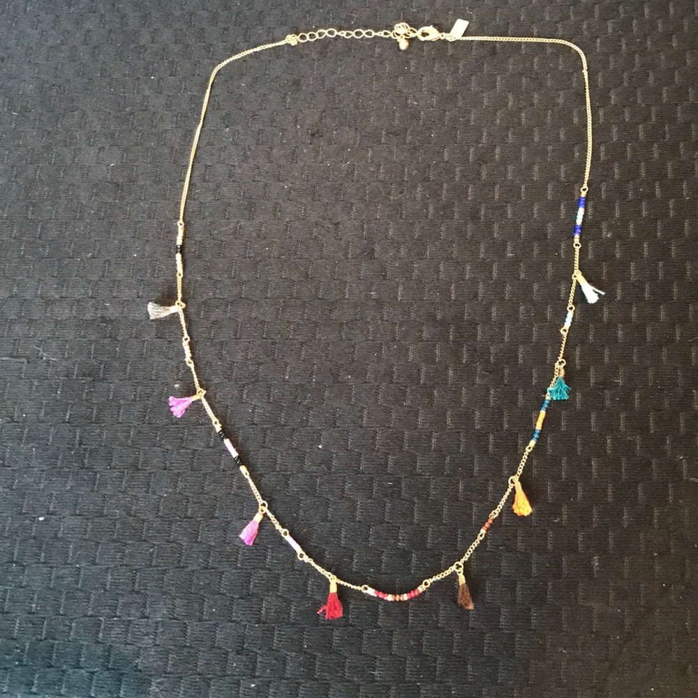 Bead and Tassel Necklace